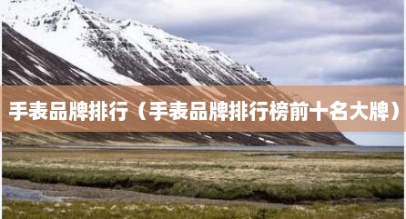 手表品牌排行（手表品牌排行榜前十名大牌）