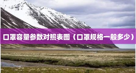 口罩容量参数对照表图（口罩规格一般多少）