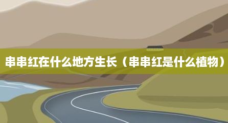 串串红在什么地方生长（串串红是什么植物）