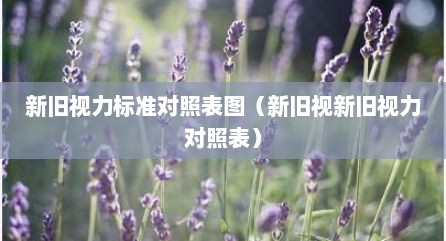 新旧视力标准对照表图（新旧视新旧视力对照表）