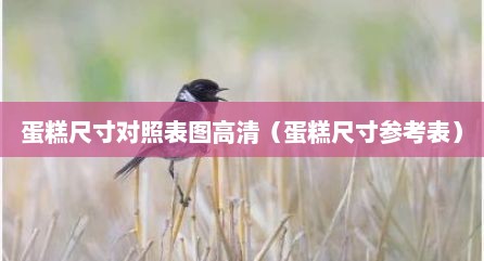 蛋糕尺寸对照表图高清（蛋糕尺寸参考表）
