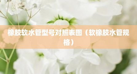 橡胶软水管型号对照表图（软橡胶水管规格）