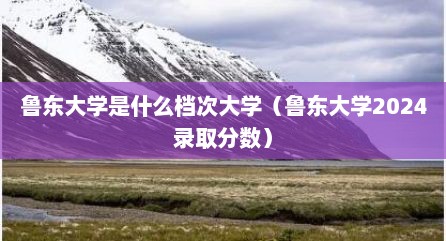 鲁东大学是什么档次大学（鲁东大学2024录取分数）