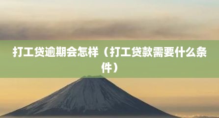 打工贷逾期会怎样（打工贷款需要什么条件）