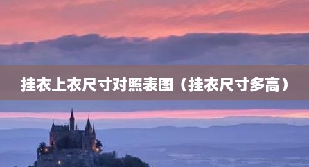 挂衣上衣尺寸对照表图（挂衣尺寸多高）
