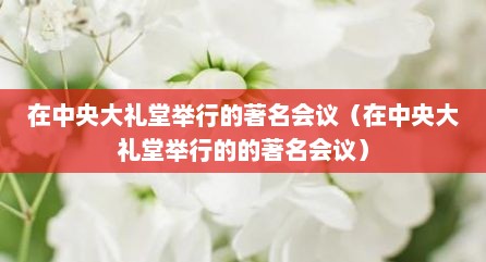 在中央大礼堂举行的著名会议（在中央大礼堂举行的的著名会议）