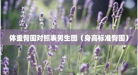 体重臀围对照表男生图（身高标准臀围）