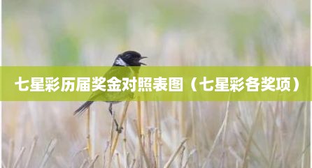 七星彩历届奖金对照表图（七星彩各奖项）
