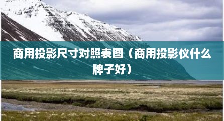 商用投影尺寸对照表图（商用投影仪什么牌子好）