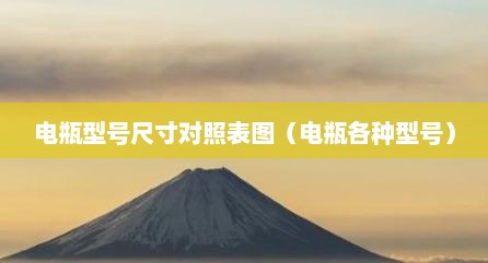 电瓶型号尺寸对照表图（电瓶各种型号）
