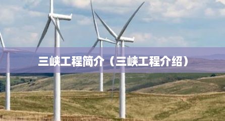 三峡工程简介（三峡工程介绍）