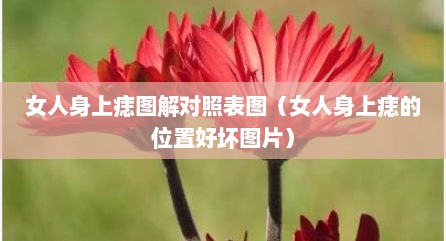 女人身上痣图解对照表图（女人身上痣的位置好坏图片）