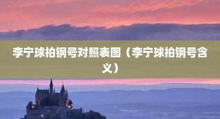 李宁球拍钢号对照表图（李宁球拍钢号含义）