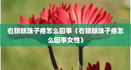 右眼眼珠子疼怎么回事（右眼眼珠子疼怎么回事女性）