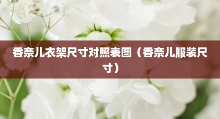 香奈儿衣架尺寸对照表图（香奈儿服装尺寸）