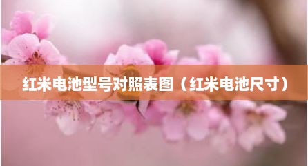 红米电池型号对照表图（红米电池尺寸）