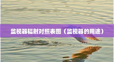监视器辐射对照表图（监视器的用途）