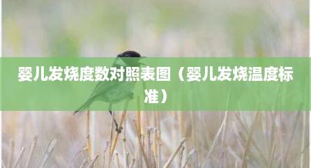 婴儿发烧度数对照表图（婴儿发烧温度标准）