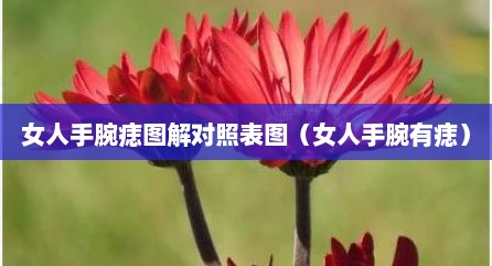 女人手腕痣图解对照表图（女人手腕有痣）