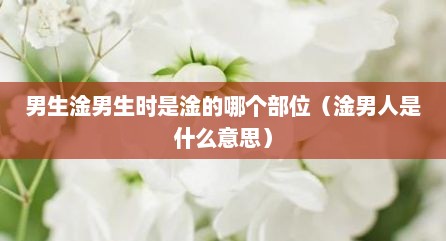 男生淦男生时是淦的哪个部位（淦男人是什么意思）