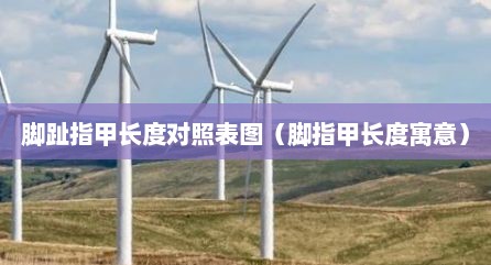 脚趾指甲长度对照表图（脚指甲长度寓意）