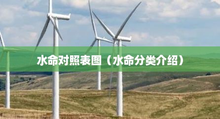 水命对照表图（水命分类介绍）
