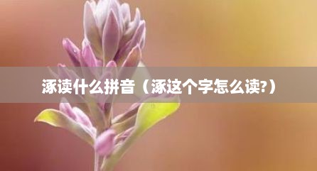 涿读什么拼音（涿这个字怎么读?）