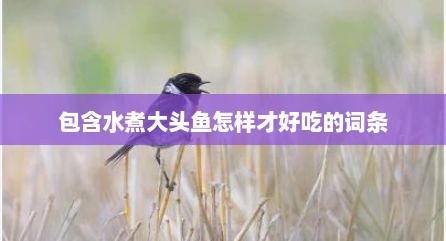 包含水煮大头鱼怎样才好吃的词条