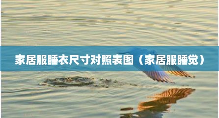 家居服睡衣尺寸对照表图（家居服睡觉）