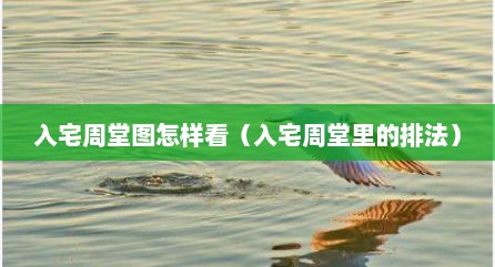 入宅周堂图怎样看（入宅周堂里的排法）
