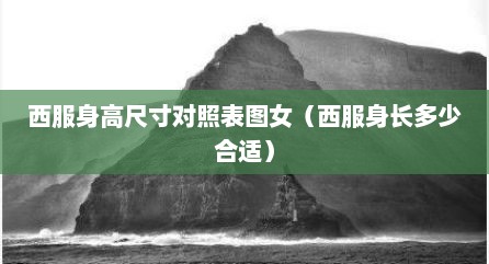 西服身高尺寸对照表图女（西服身长多少合适）