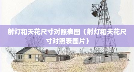 射灯和天花尺寸对照表图（射灯和天花尺寸对照表图片）