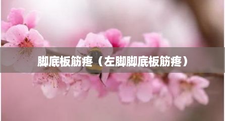 脚底板筋疼（左脚脚底板筋疼）