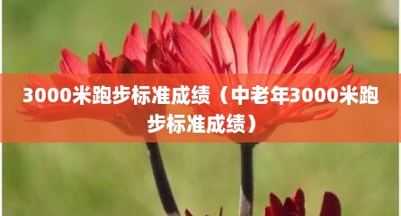 3000米跑步标准成绩（中老年3000米跑步标准成绩）
