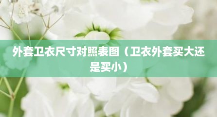 外套卫衣尺寸对照表图（卫衣外套买大还是买小）