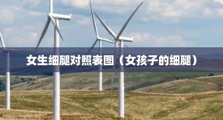女生细腿对照表图（女孩子的细腿）