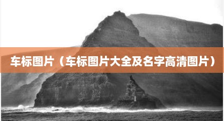 车标图片（车标图片大全及名字高清图片）