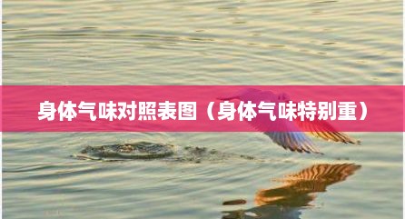 身体气味对照表图（身体气味特别重）
