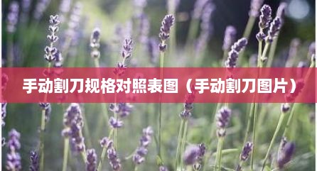 手动割刀规格对照表图（手动割刀图片）