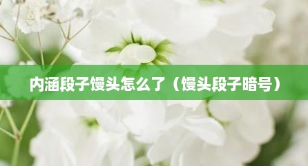 内涵段子馒头怎么了（馒头段子暗号）