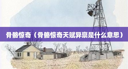 骨骼惊奇（骨骼惊奇天赋异禀是什么意思）
