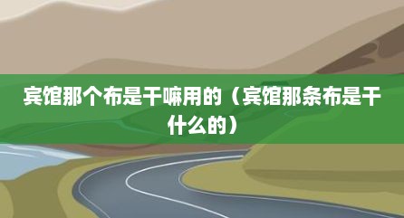宾馆那个布是干嘛用的（宾馆那条布是干什么的）