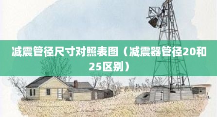 减震管径尺寸对照表图（减震器管径20和25区别）