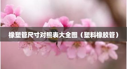 橡塑管尺寸对照表大全图（塑料橡胶管）