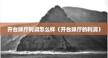 开台球厅利润怎么样（开台球厅的利润）
