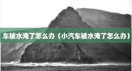 车被水淹了怎么办（小汽车被水淹了怎么办）
