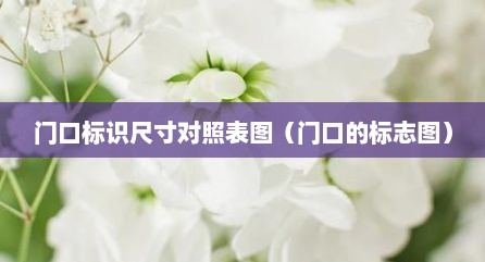 门口标识尺寸对照表图（门口的标志图）
