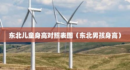 东北儿童身高对照表图（东北男孩身高）