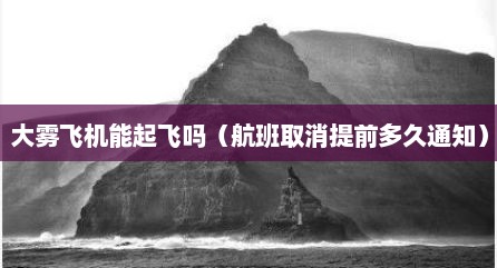 大雾飞机能起飞吗（航班取消提前多久通知）