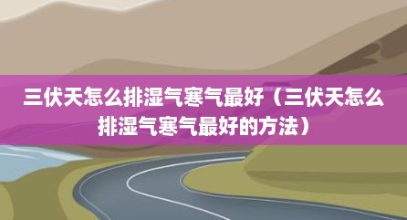 三伏天怎么排湿气寒气最好（三伏天怎么排湿气寒气最好的方法）